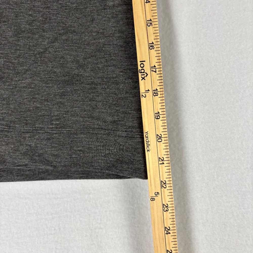 Women’s, Under Armour, Charcoal Gray, Funnel Neck Sweatshirt S with Mesh Sleeves - Picture 8 of 9